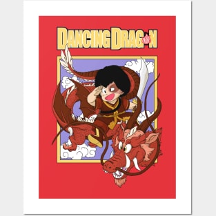 Dancing Dragon-R Posters and Art